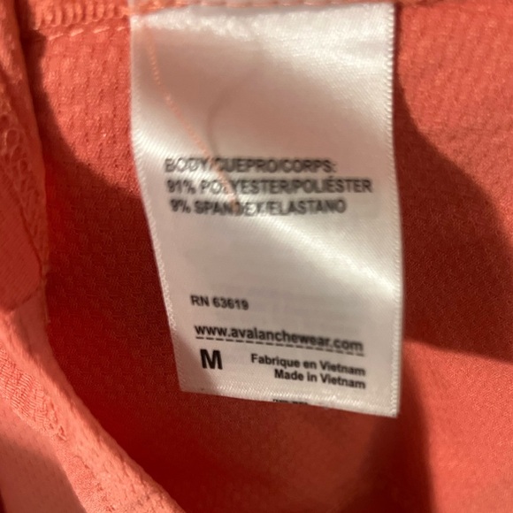 Avalanche Sunrise UV Long Sleeve Tee Coral Medium - Picture 7 of 10